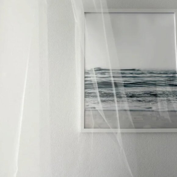 Plain Cathedral Wedding Veil with Blusher - Picture 5 of 7